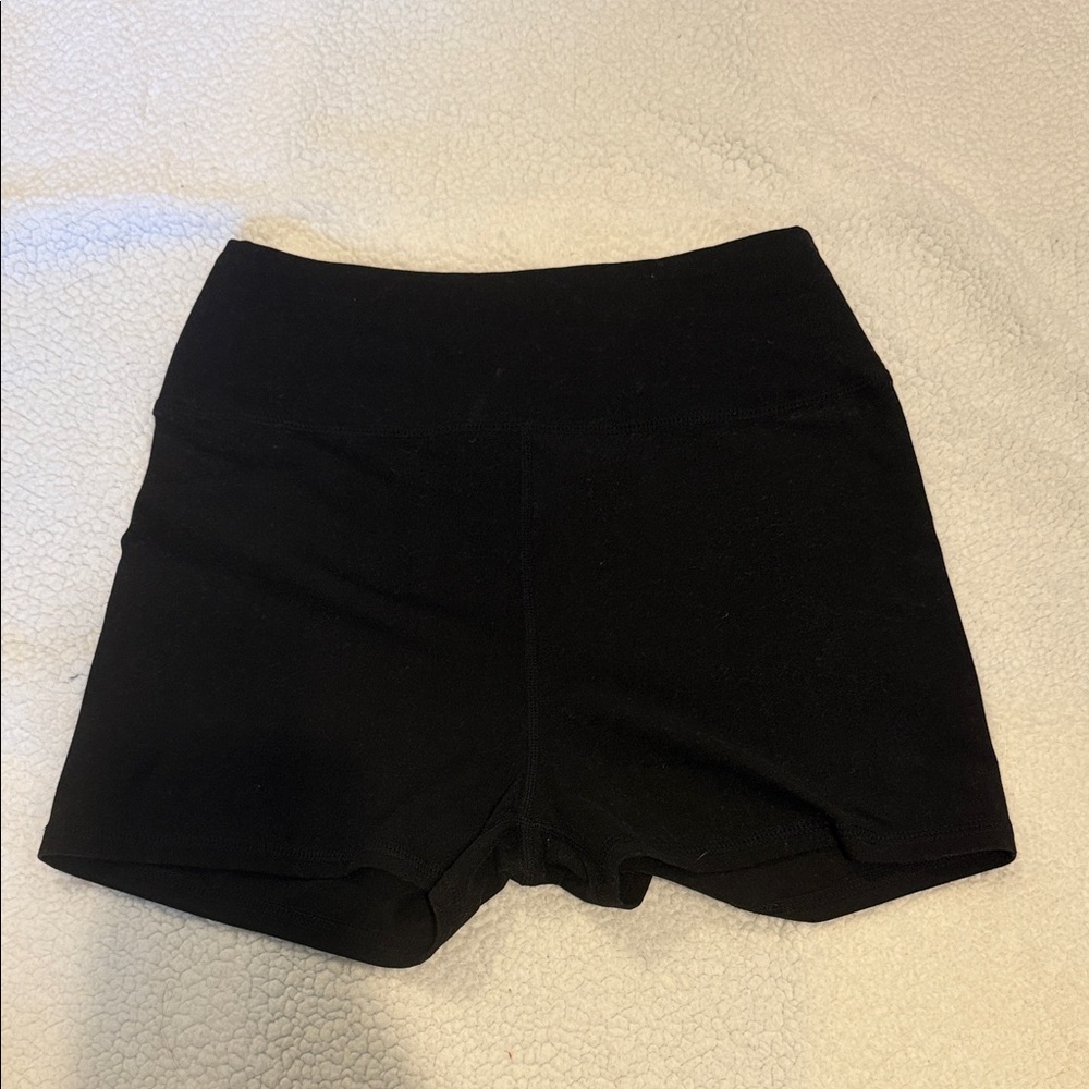 Women’s Black Stretch High-Waist Biker Shorts